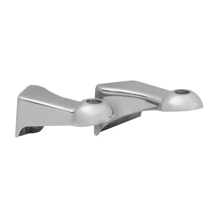 Chrome aluminum mounting bracket for Peterbilt 359 single round headlights - PAIR