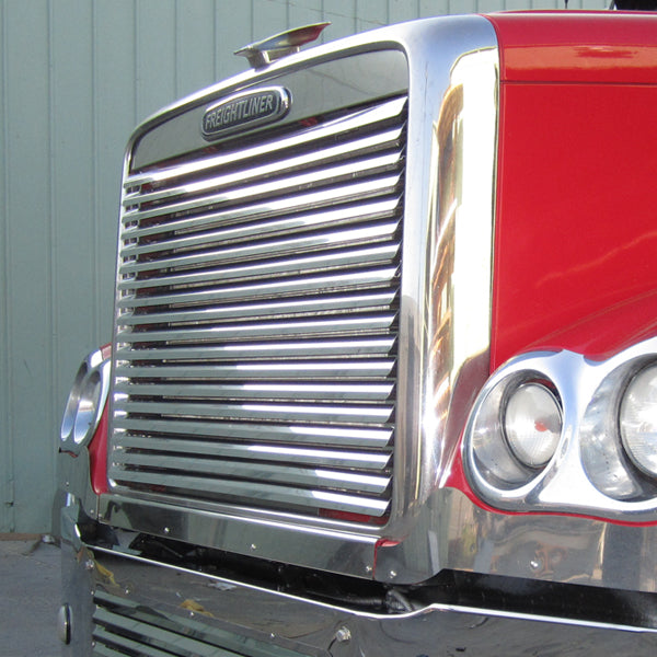 Freightliner Coronado stainless steel louvered grill
