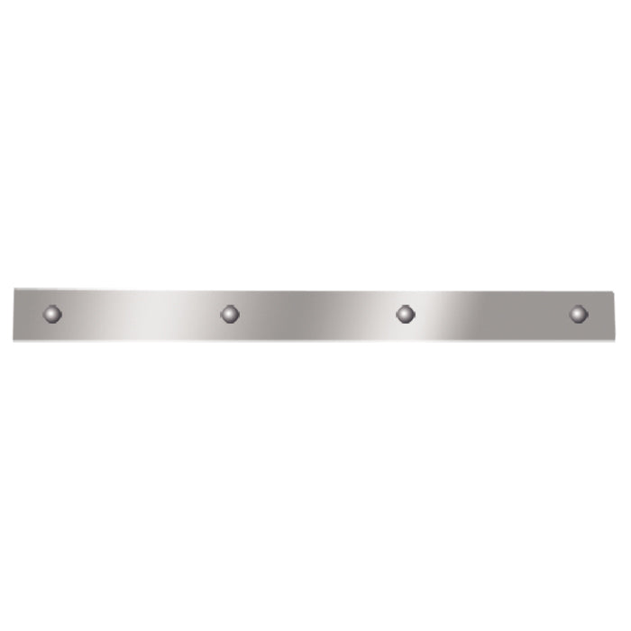 24" x 2" stainless steel top mudflap plate - PAIR