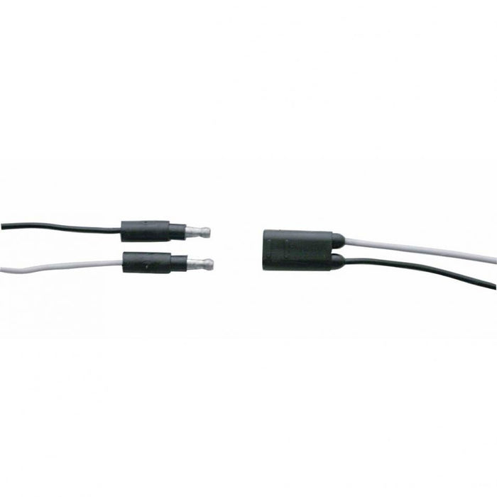 Double female plug continuous wire harness - 8" centers, sold PER PLUG