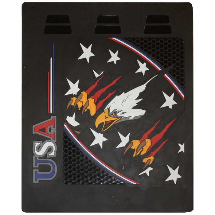 USA Flying Eagle 24" x 30" colored rubber mudflap - PAIR