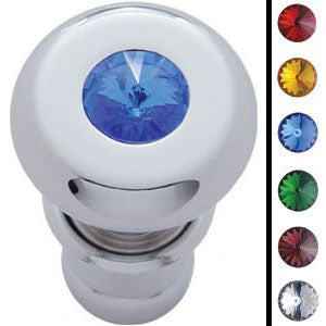 Chrome deluxe lighter dash knob with jewel