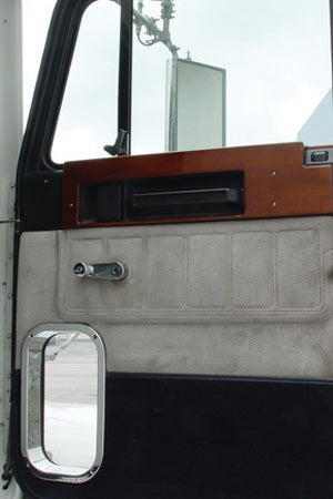 Freightliner Classic/FLD chrome plastic interior door view window trim