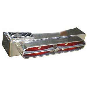 Double JJ Peterbilt 359/379 cast aluminum rear fender step light bars - PAIR