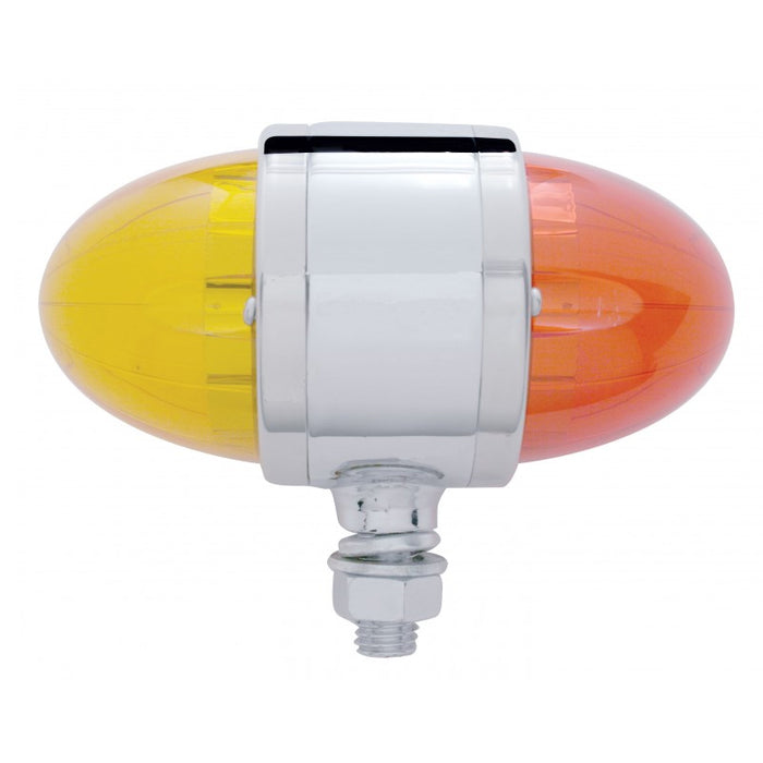 "Torpedo" Amber/Red 3.5" round 17 diode LED turn signal light