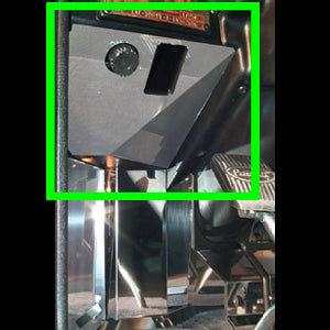 Peterbilt 2001-2005 stainless steel under dash above fuse door trim - 1 plug