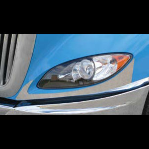 International ProStar stainless steel headlight fender guards - PAIR