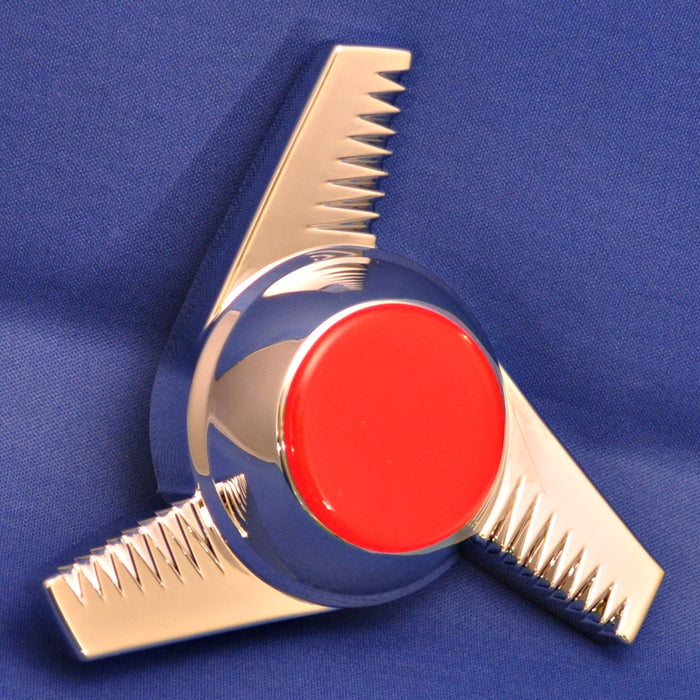 Plastic glossy sticker for chrome plastic hub cap spinner - Red