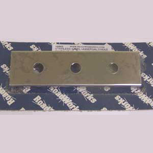 Stainless steel universal 3 hole switch panel