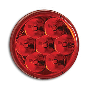 Pearl Red 2" round low-profile 7 diode LED marker light