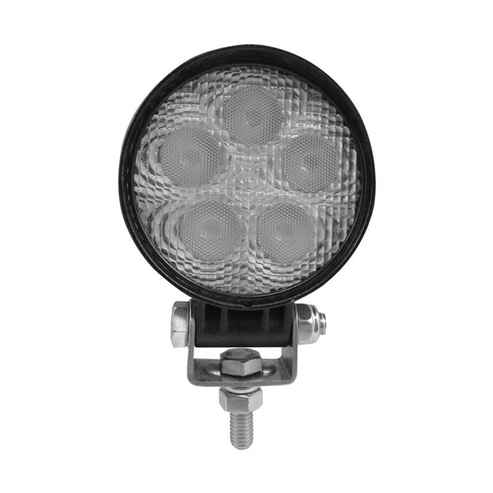 White 5 diode LED mini round spot work light - 900 lumens