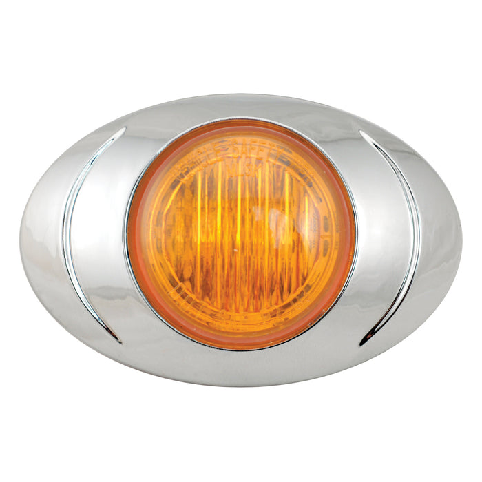 Magnum P3 amber LED marker light w/bezel and 2 prong female plug