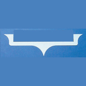 Kenworth "Embellisher" stainless steel logo trim, bolt mount - PAIR