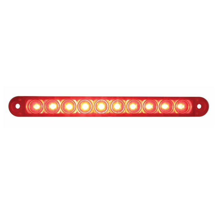 Red 6.5" thin 10 diode LED turn signal light bar