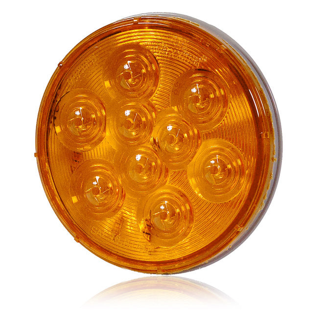 Maxxima amber 4" round 9 diode LED dual-voltage turn signal light