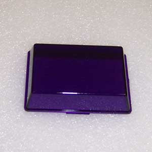 Peterbilt 379 rectangular plastic dome light lens - Purple