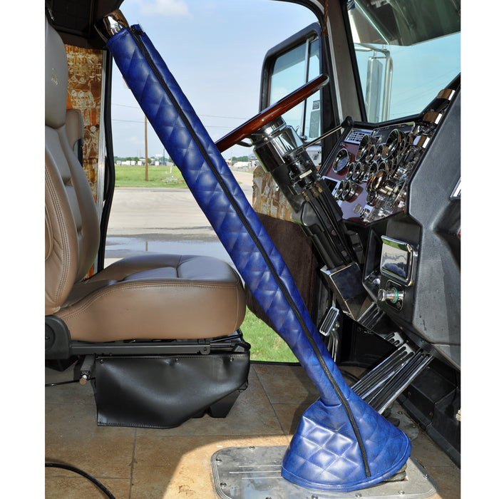 42" quilted vinyl gear shift tower cover and boot