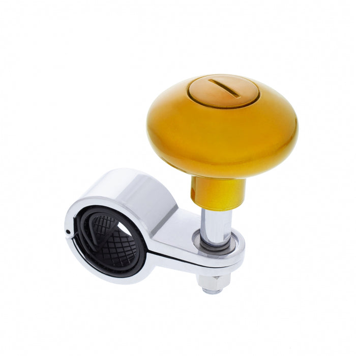 "Electric Yellow" plastic steering wheel spinner knob