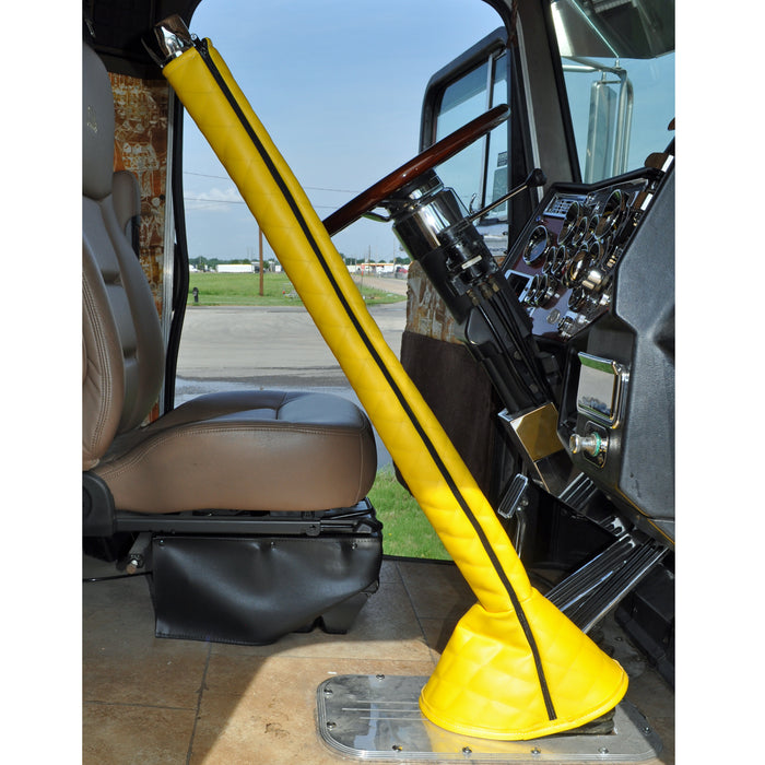 42" quilted vinyl gear shift tower cover and boot