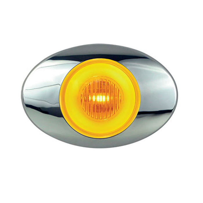 M3 Amber Halo Glow mini-oval LED marker light