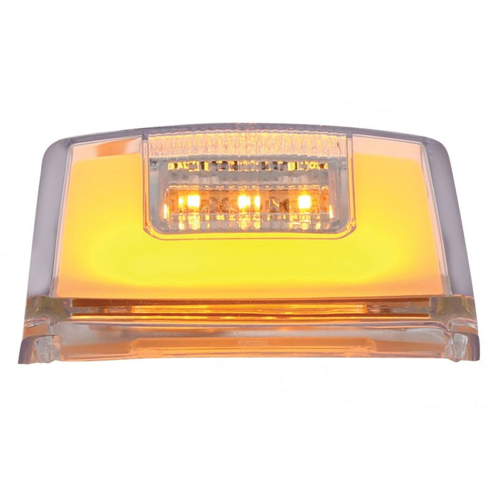 "Halo" Amber 24 diode Kenworth-style LED cab light - CLEAR lens