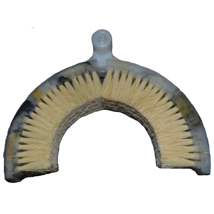 Curved exhaust stack cleaning brush - 6" to 8" diameter