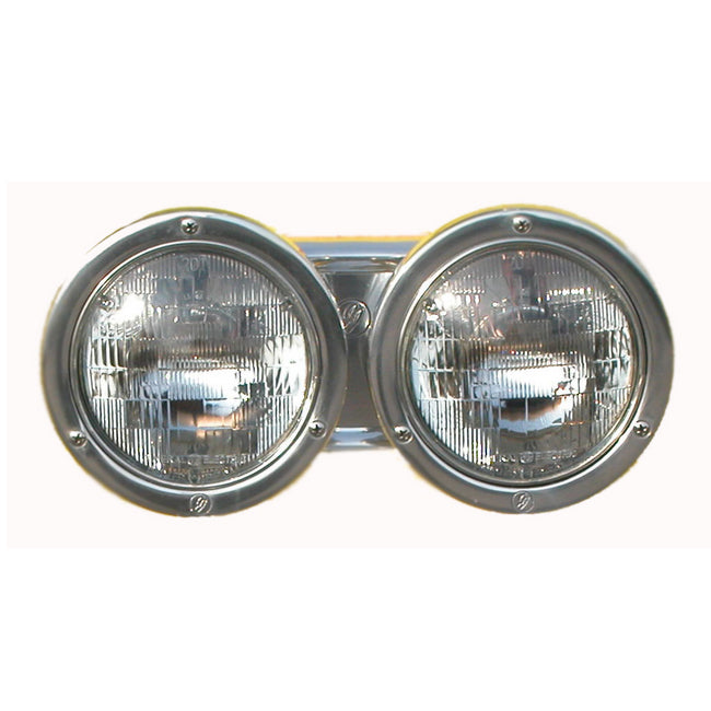 Kenworth/Freightliner/Western Star replacement dual round headlight assembly - PAIR