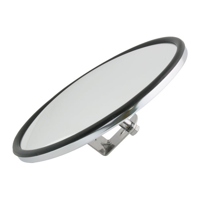 Chrome 8" convex mirror w/center mount bracket