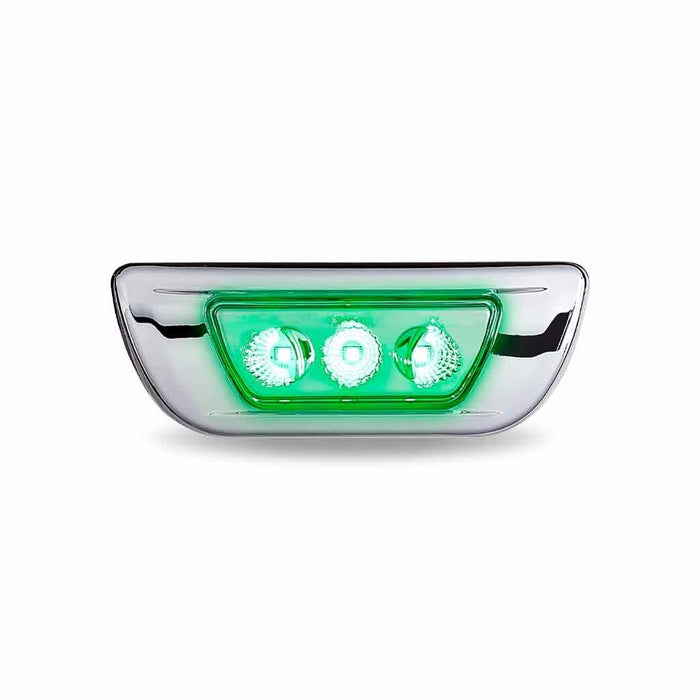 Kenworth T680 / Peterbilt 579 Amber/Green Dual Revolution LED cab marker light - SINGLE