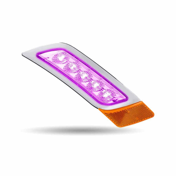 Peterbilt 579/567/587 Amber/Purple Dual Revolution LED fender marker/turn signal/auxiliary light