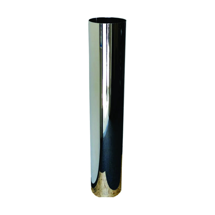 Flat Top chrome exhaust stack - reduced to 5" outer diameter to fit 5" elbows