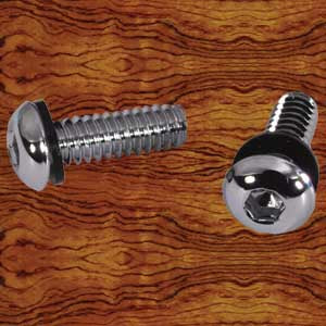 Rockwood Peterbilt -2005 chrome stainless dash screws for instrument light/brake valve panels