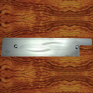 Rockwood Peterbilt 1995-2000 stainless steel under glove box plate