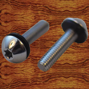 Rockwood Kenworth chrome stainless steel button head dash panel screws - 22/PACK