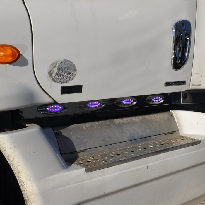 Freightliner Cascadia stainless steel cab panel w/8 combo light holes