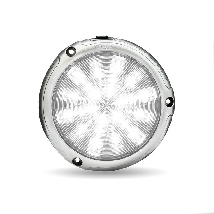 6-color Peterbilt projector LED interior overhead dome light with chrome housing