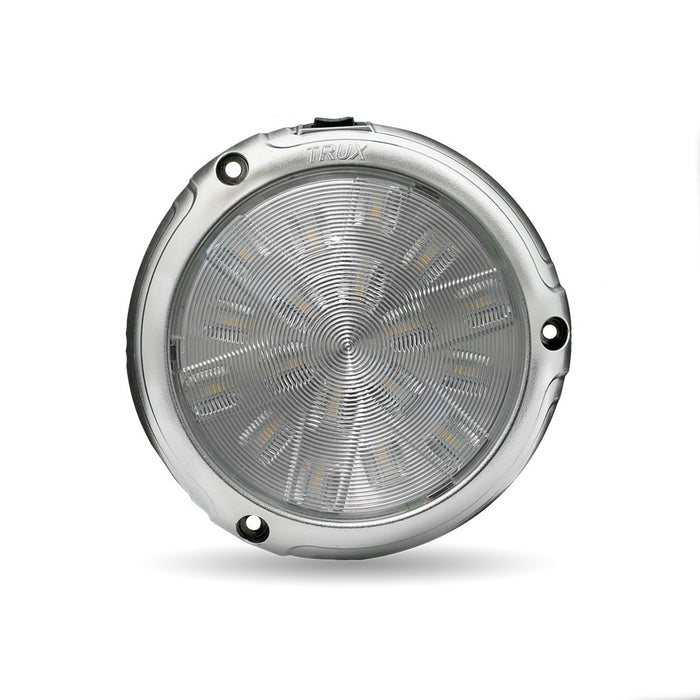 6-color Peterbilt projector LED interior overhead dome light with chrome housing