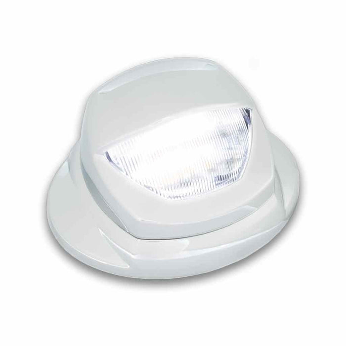 Dual Revolution Kenworth LED mini-step light with white courtesy, amber marker and green auxiliary light - SINGLE