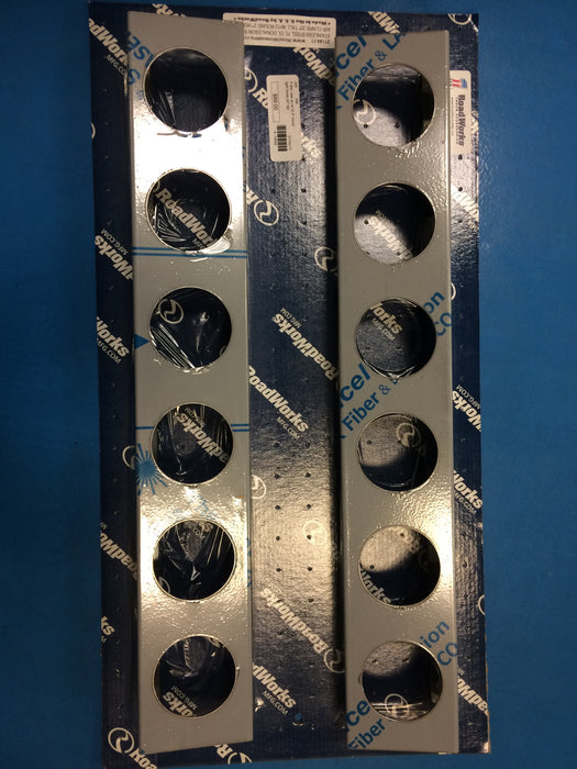 Freightliner Donaldson stainless steel rear air cleaner brackets w/12 round 2" holes