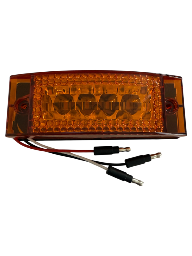 "Star" Amber 16 diode 2" x 6" rectangular marker / turn signal LED light