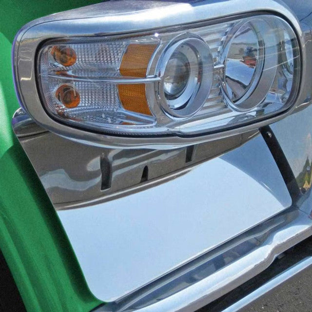 Peterbilt 589 stainless steel blind mount fender guards - PAIR