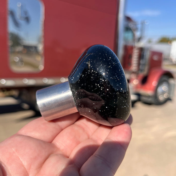 Glitter tractor / trailer air brake knob with 5/8" x 11 insert - SINGLE