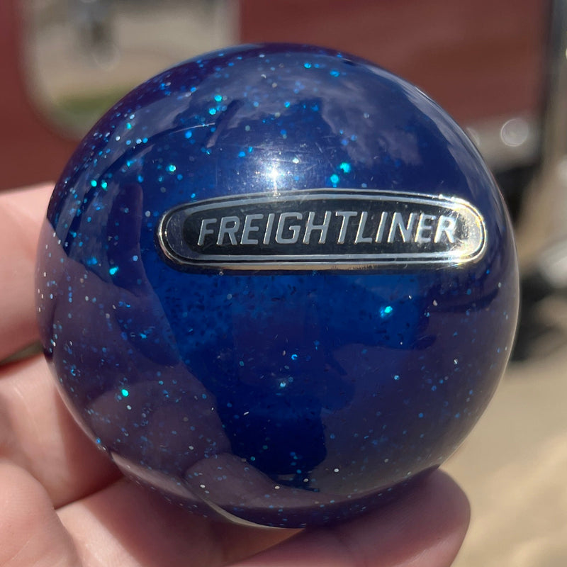 Freightliner logo 2.25" diameter round gear shift knob