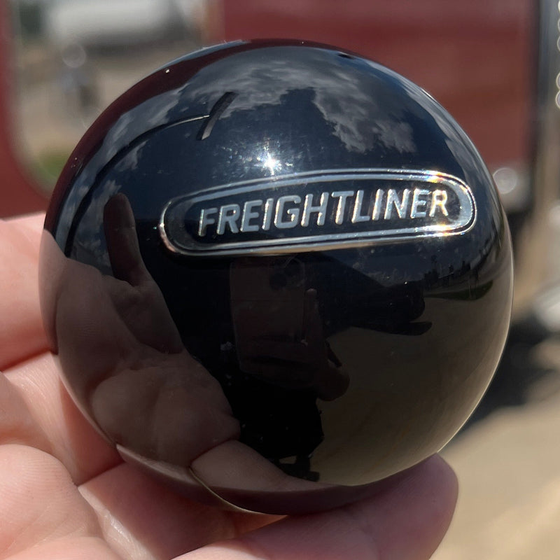 Freightliner logo 2.25" diameter round gear shift knob