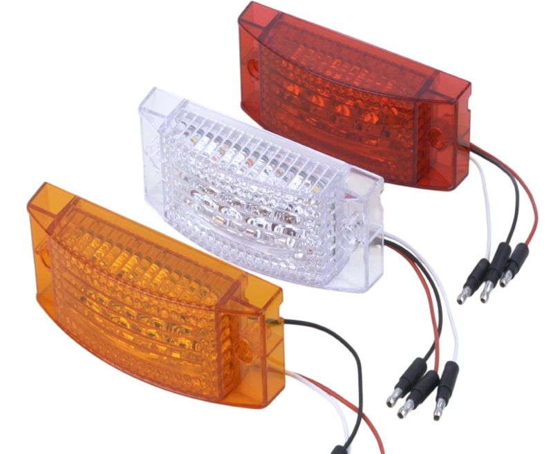"Star" Red 16 diode 2" x 6" rectangular marker / turn signal LED light
