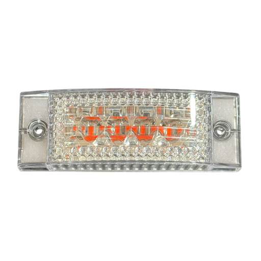 6 x 2 In Rectangular 20 LED Light w/ Reflector and Clear Lens - 2X6CA/ – McDonald Chrome Shop 6 x 2 In Rectangular 20 LED Light w/ Reflector and Clear Lens - 2X6CA/ – McDonald Chrome Shop