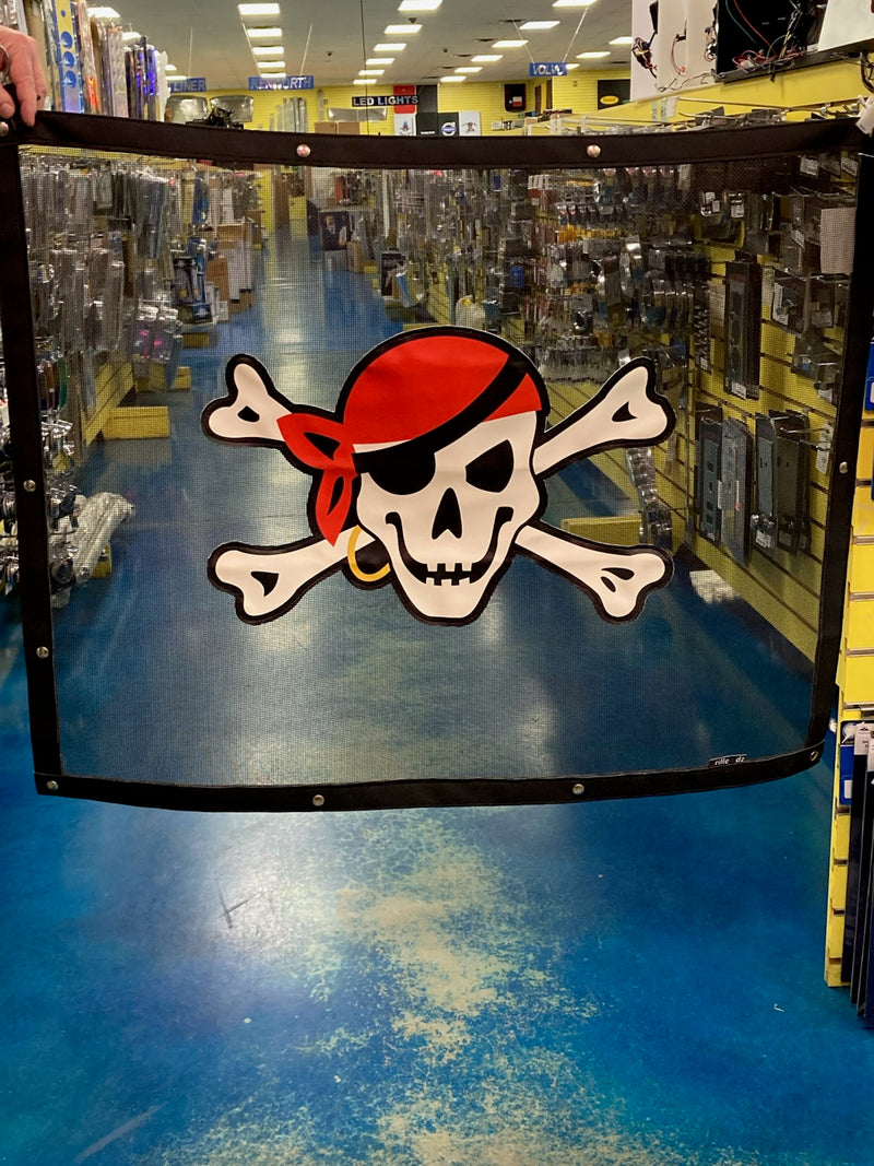 Freightliner Classic Jolly Roger bug screen