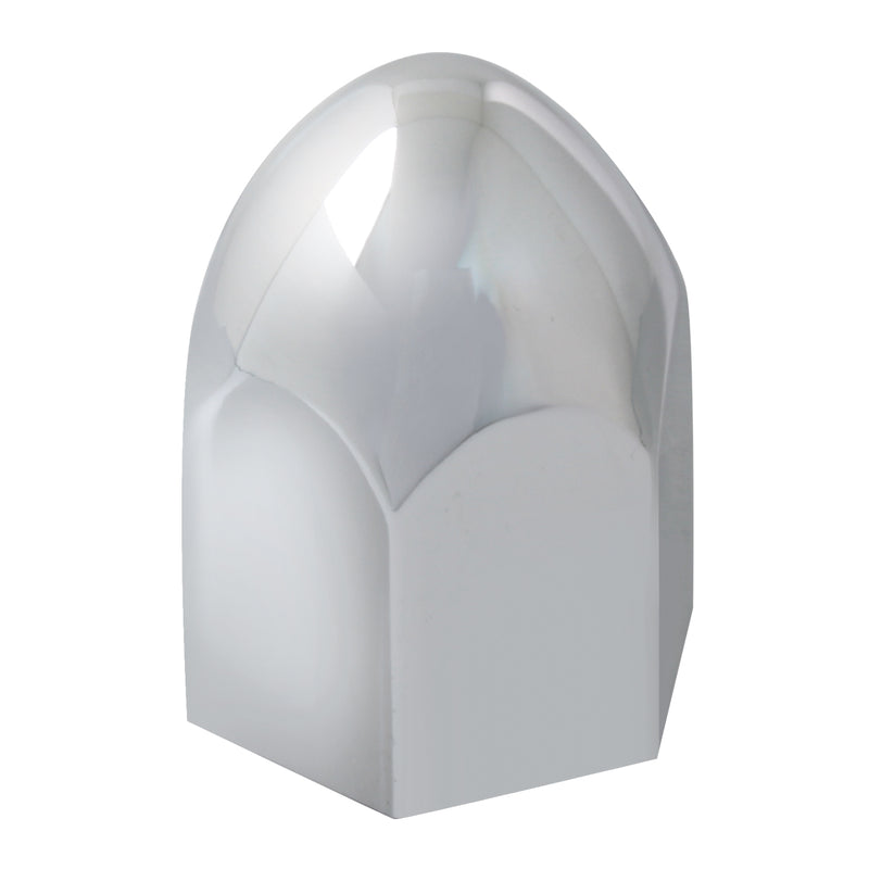 Chrome plastic bullet style push on bolt / lugnut cover - SINGLE