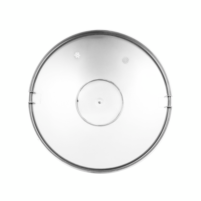 Chrome plastic dome replacement center cap for UP/10264 rear axle covers - SINGLE