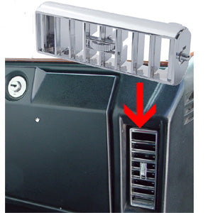 Freightliner Classic/FLD 1989-2010 chrome plastic passenger side long vent